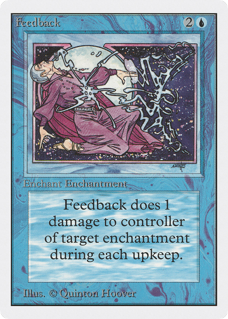 Feedback (2ED-058) [Oldschool] Unlimited Edition MTG Single Wizards of the Coast