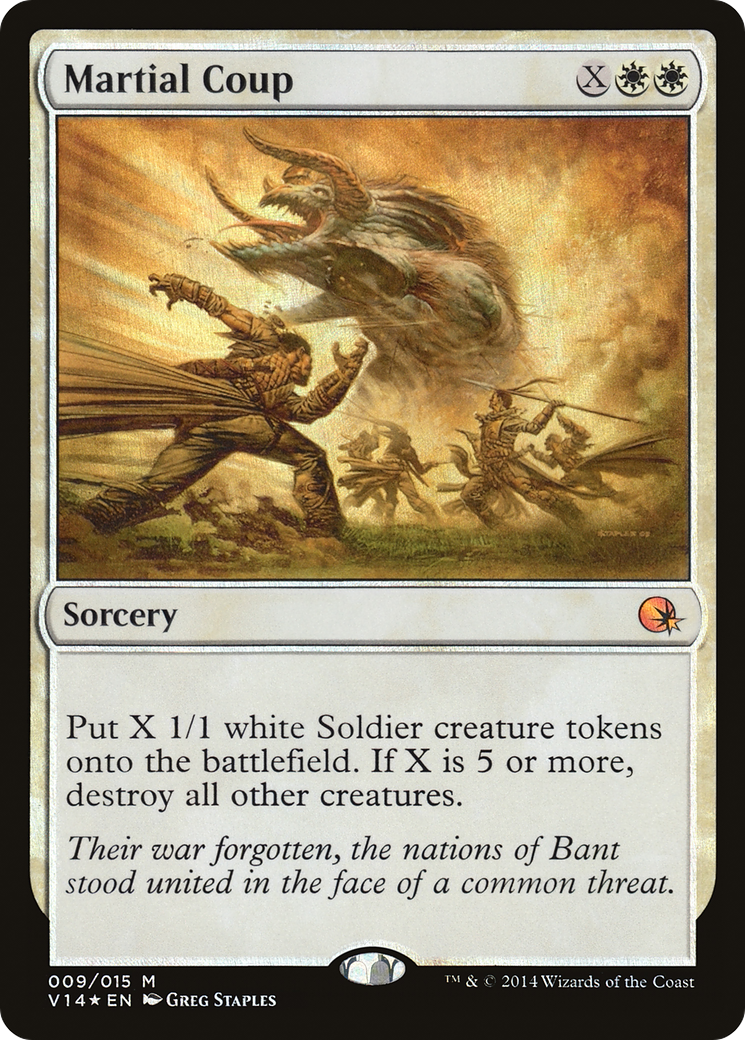 Martial Coup (V14-009) [Misc] From the Vault: Annihilation Foil MTG Single Wizards of the Coast