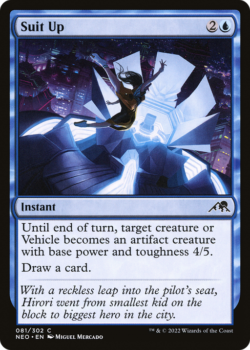 Suit Up (NEO-081) [Kamigawa: Neon Dynasty] Foil MTG Single Wizards of the Coast
