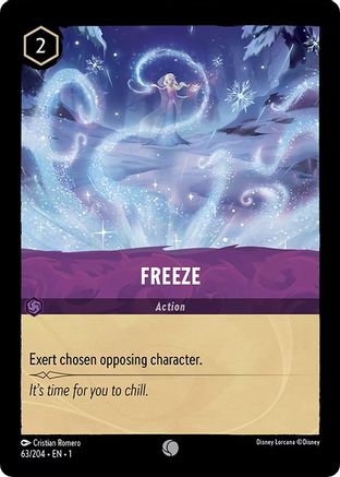 Freeze (63/204) [The First Chapter] Cold Foil Lorcana Single Disney