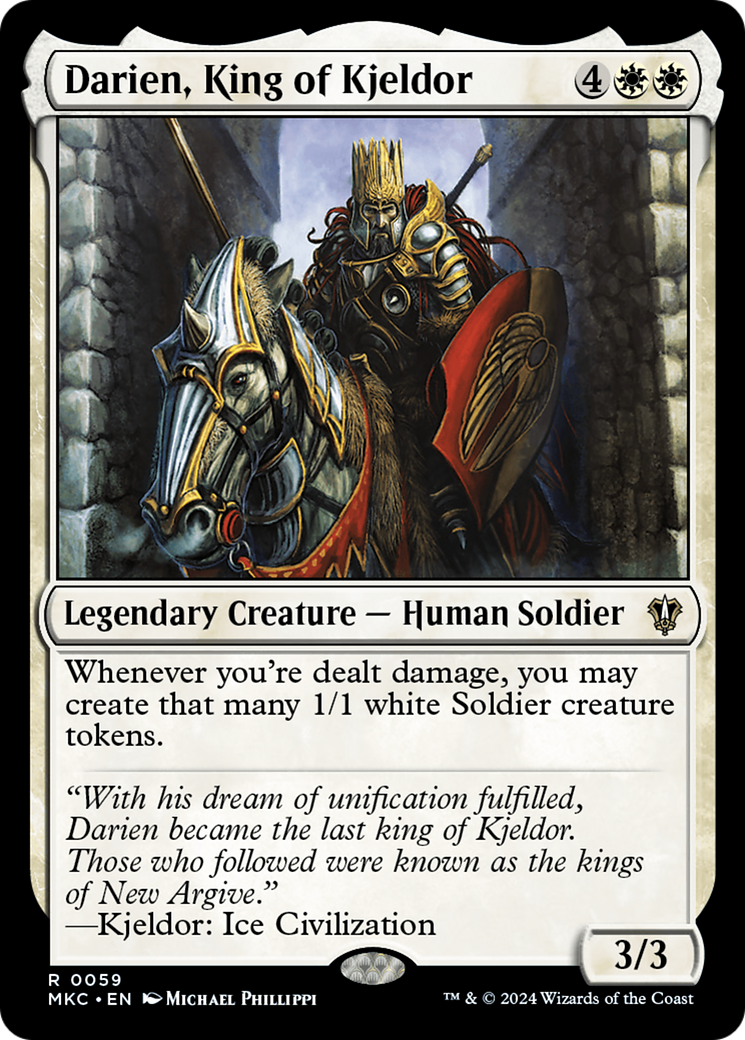 Darien, King of Kjeldor (MKC-059) [Murders at Karlov Manor Commander] MTG Single Wizards of the Coast