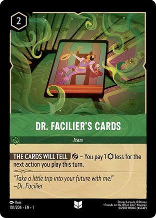 Dr. Facilier's Cards (101/204) [The First Chapter] Lorcana Single Disney