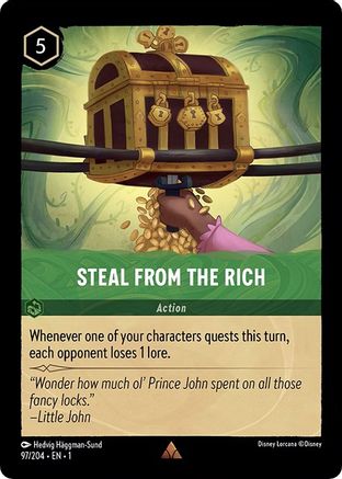 Steal From The Rich (97/204) [The First Chapter] Lorcana Single Disney