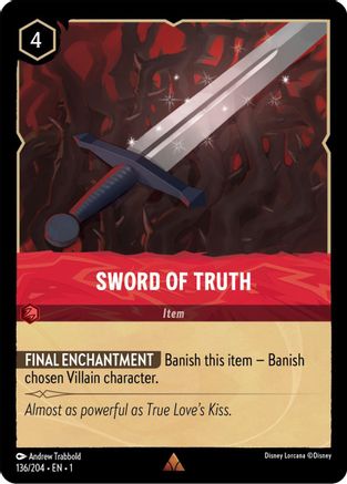 Sword of Truth (136/204) [The First Chapter] Cold Foil Lorcana Single Disney