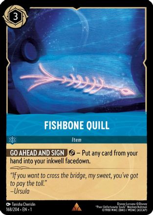 Fishbone Quill (168/204) [The First Chapter] Lorcana Single Disney