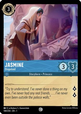 Jasmine - Disguised (148/204) [The First Chapter] Lorcana Single Disney
