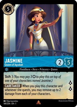 Jasmine - Queen of Agrabah (149/204) [The First Chapter] Cold Foil Lorcana Single Disney