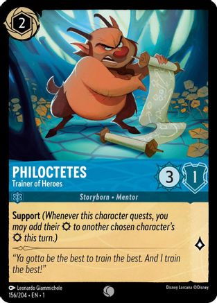 Philoctetes - Trainer of Heroes (156/204) [The First Chapter] Lorcana Single Disney