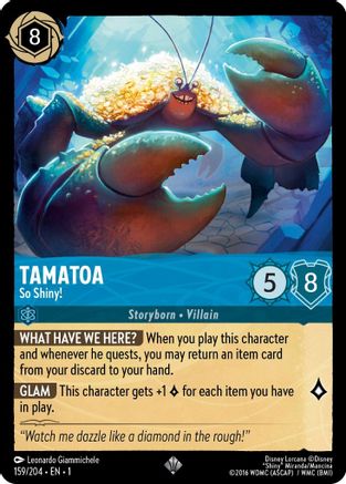 Tamatoa - So Shiny! (159/204) [The First Chapter] Lorcana Single Disney