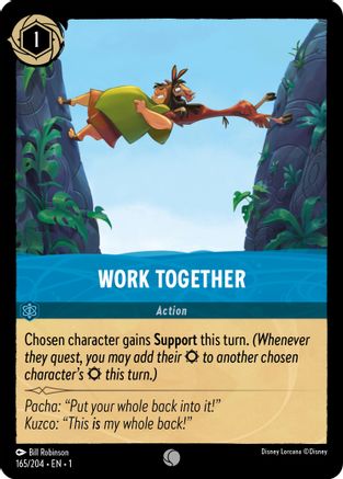 Work Together (165/204) [The First Chapter] Lorcana Single Disney
