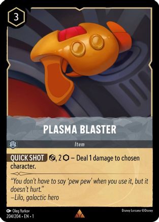 Plasma Blaster (204/204) [The First Chapter] Cold Foil Lorcana Single Disney