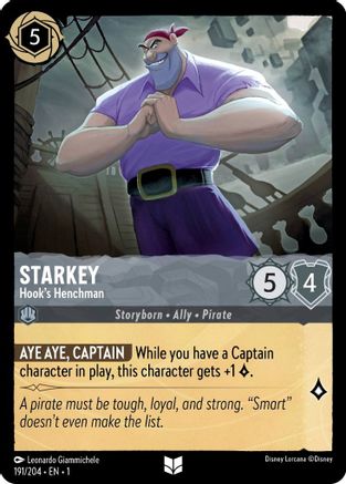 Starkey - Hook's Henchman (191/204) [The First Chapter] Lorcana Single Disney