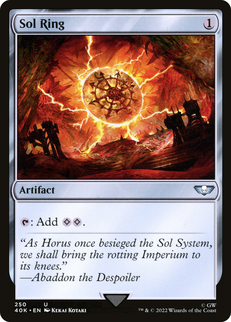 Sol Ring (250) (40K-250) [Warhammer 40,000 Commander] MTG Single Wizards of the Coast