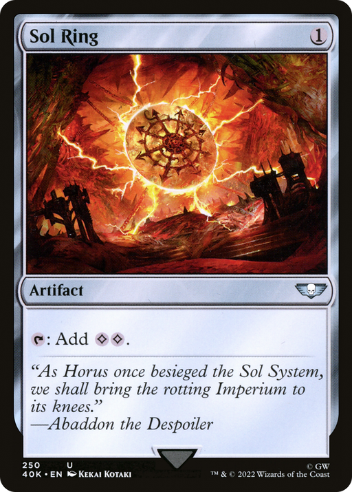 Sol Ring (250) (40K-250) [Warhammer 40,000 Commander] MTG Single Wizards of the Coast