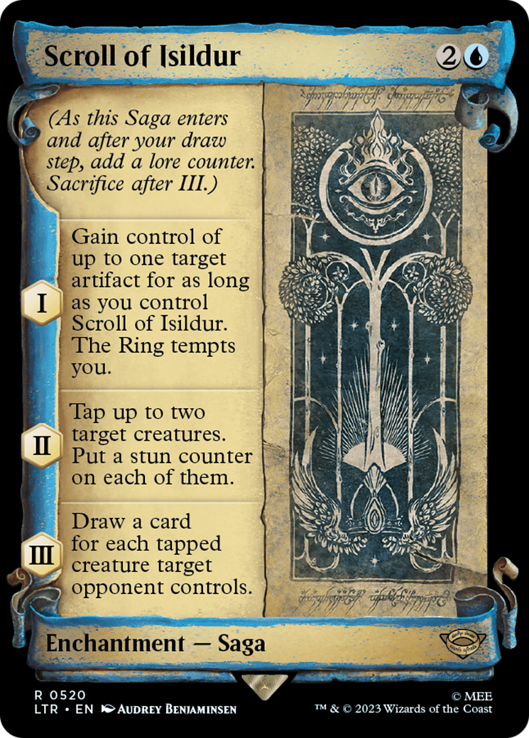 Scroll of Isildur (Showcase Scrolls) (LTR-520) [The Lord of the Rings: Tales of Middle-earth] (Showcase) Foil MTG Single Wizards of the Coast