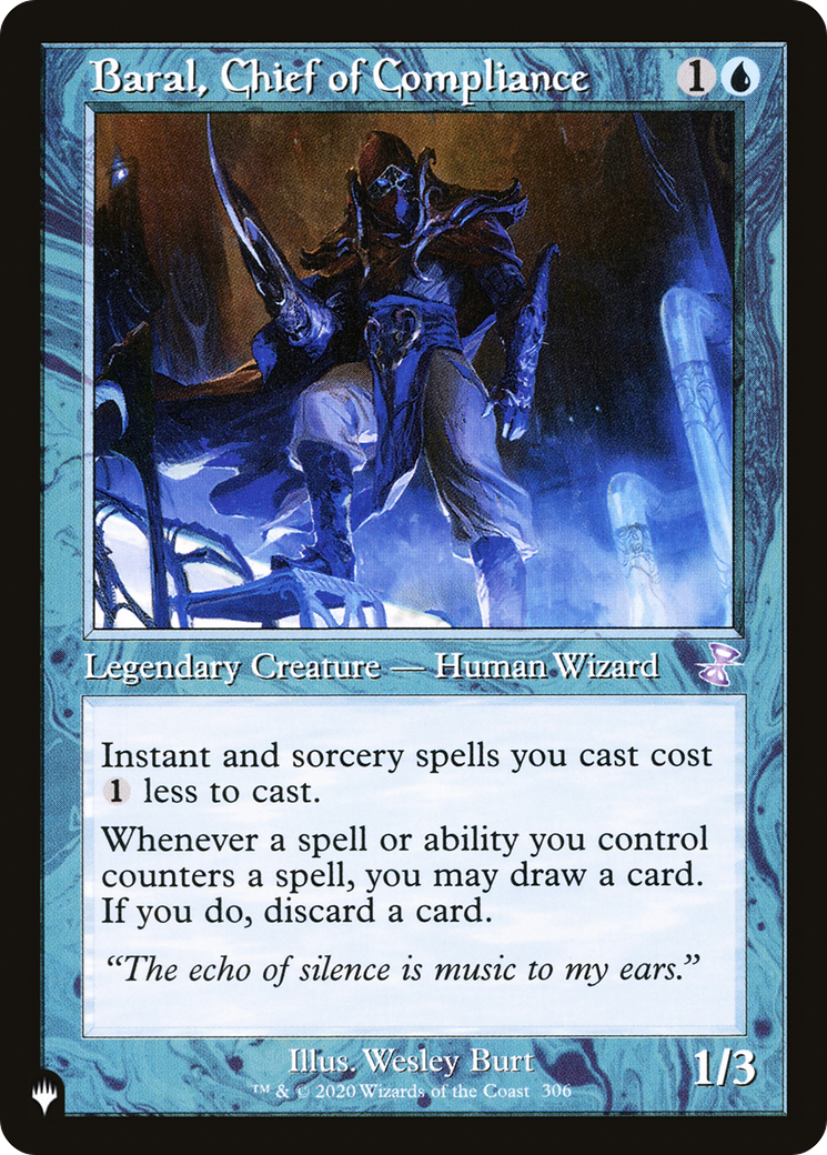 Baral, Chief of Compliance (LIST-306/289) [Mystery Booster] The List MTG Single Wizards of the Coast