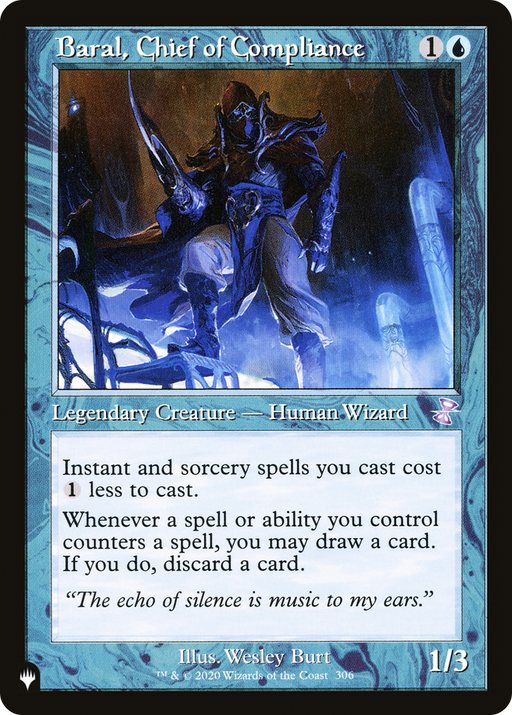 Baral, Chief of Compliance (LIST-306/289) [Mystery Booster] The List MTG Single Wizards of the Coast