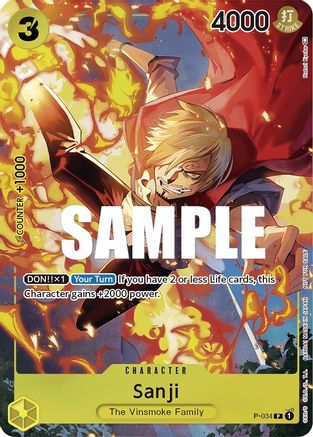Sanji (Event Pack Vol. 2) (P-034) [One Piece Promotion Cards] Foil One Piece Single Bandai
