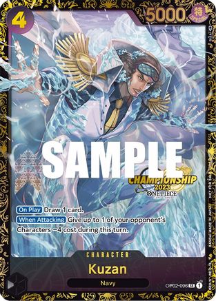 Kuzan (Championship 2023) (OP02-096) [One Piece Promotion Cards] Foil One Piece Single Bandai