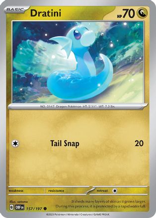 Dratini (157) [SV: Obsidian Flames] Pokemon Single Pokémon