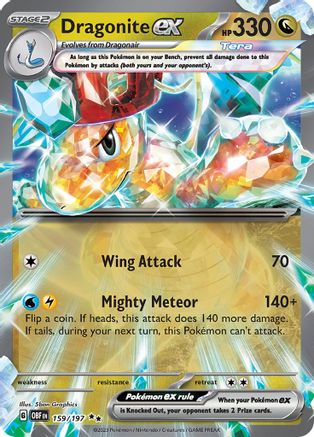Dragonite ex (159) Holofoil [SV: Obsidian Flames] Pokemon Single Pokémon