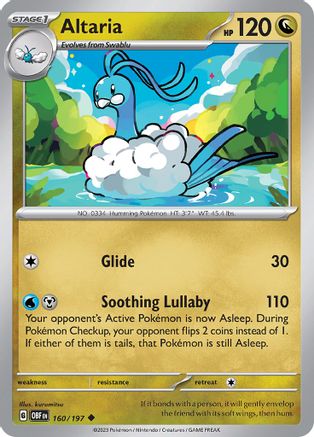 Altaria (160) [SV: Obsidian Flames] Pokemon Single Pokémon