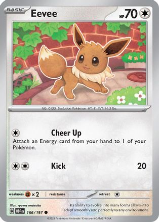 Eevee (166) Reverse Holofoil [SV: Obsidian Flames] Pokemon Single Pokémon