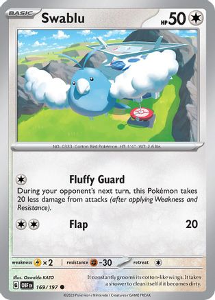 Swablu (169) [SV: Obsidian Flames] Pokemon Single Pokémon