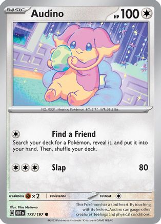 Audino (173) [SV: Obsidian Flames] Pokemon Single Pokémon