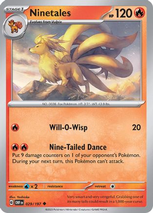 Ninetales (29) [SV: Obsidian Flames] Pokemon Single Pokémon