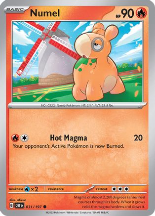 Numel (31) [SV: Obsidian Flames] Pokemon Single Pokémon