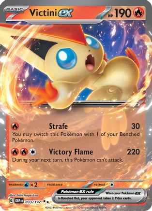 Victini ex (33) Holofoil [SV: Obsidian Flames] Pokemon Single Pokémon