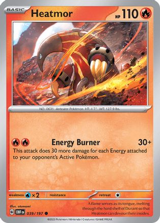 Heatmor (39) [SV: Obsidian Flames] Pokemon Single Pokémon