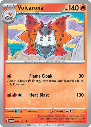 Volcarona (41) Reverse Holofoil [SV: Obsidian Flames] Pokemon Single Pokémon