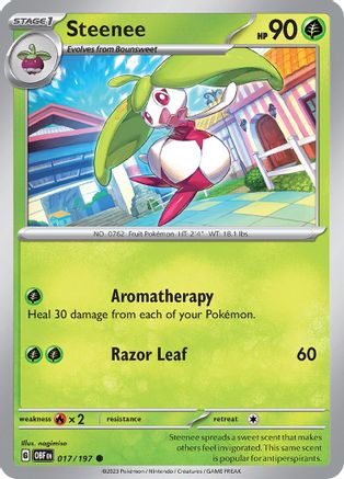 Steenee (17) [SV: Obsidian Flames] Pokemon Single Pokémon