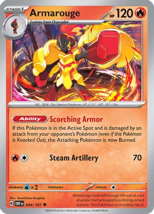 Armarouge (44) Reverse Holofoil [SV: Obsidian Flames] Pokemon Single Pokémon