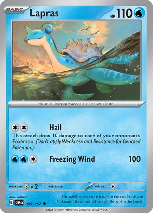 Lapras (45) [SV: Obsidian Flames] Pokemon Single Pokémon