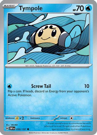Tympole (50) [SV: Obsidian Flames] Pokemon Single Pokémon