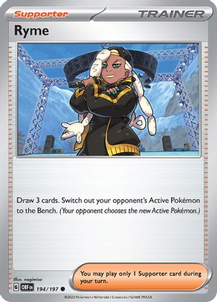 Ryme (194) Reverse Holofoil [SV: Obsidian Flames] Pokemon Single Pokémon