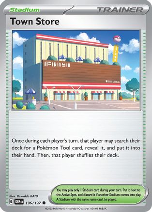 Town Store (196) [SV: Obsidian Flames] Pokemon Single Pokémon