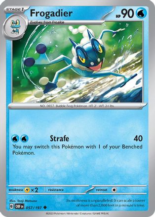 Frogadier (57) [SV: Obsidian Flames] Pokemon Single Pokémon