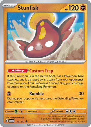 Stunfisk (112) [SV: Obsidian Flames] Pokemon Single Pokémon
