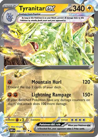 Tyranitar ex (66) Holofoil [SV: Obsidian Flames] Pokemon Single Pokémon