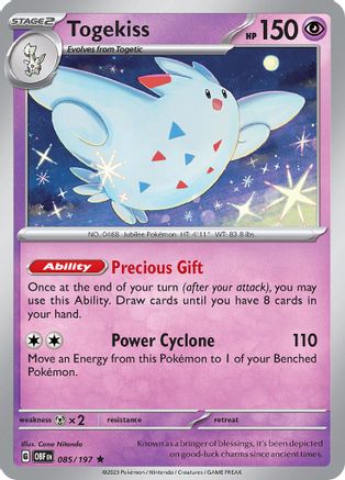 Togekiss (85) Holofoil [SV: Obsidian Flames] Pokemon Single Pokémon
