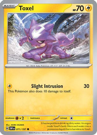 Toxel (71) [SV: Obsidian Flames] Pokemon Single Pokémon