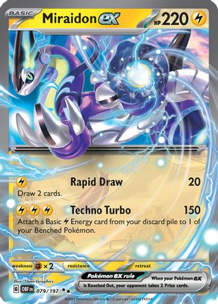 Miraidon ex (79) Holofoil [SV: Obsidian Flames] Pokemon Single Pokémon