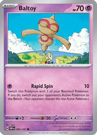 Baltoy (94) [SV: Obsidian Flames] Pokemon Single Pokémon
