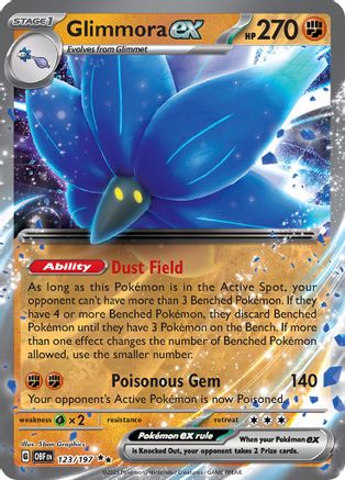 Glimmora ex (123) Holofoil [SV: Obsidian Flames] Pokemon Single Pokémon