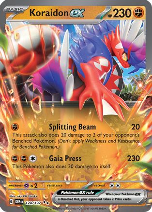 Koraidon ex (124) Holofoil [SV: Obsidian Flames] Pokemon Single Pokémon