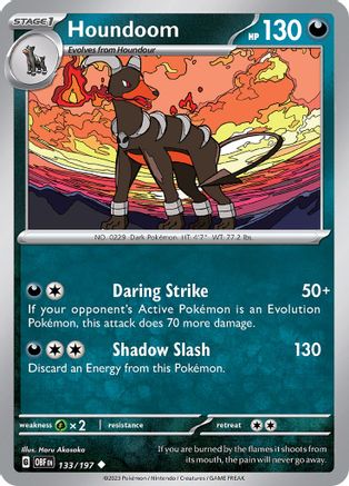 Houndoom (133) [SV: Obsidian Flames] Pokemon Single Pokémon